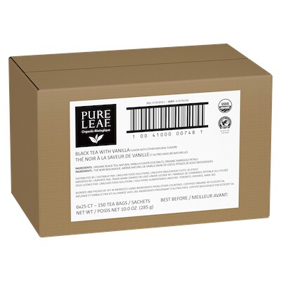 Pure Leaf® Organic Black with Vanilla Hot Tea 6 x 25 bags - 